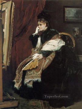 ラ・ドゥルールーズ・サーティチュードの女性ベルギーの画家アルフレッド・スティーブンス Oil Paintings